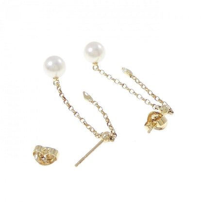 ミキモト アコヤ真珠 Au750 ダイヤモンドピアス