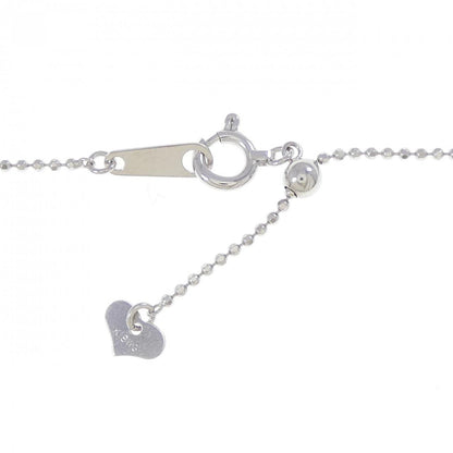 K18WG イニシャルR ダイヤモンド ネックレス