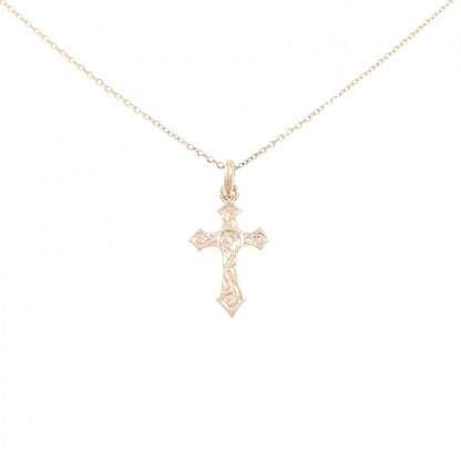 14K ピンク ゴールド クロス ネックレス