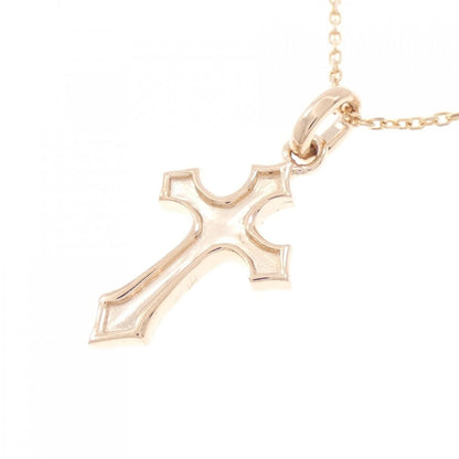 14K ピンク ゴールド クロス ネックレス