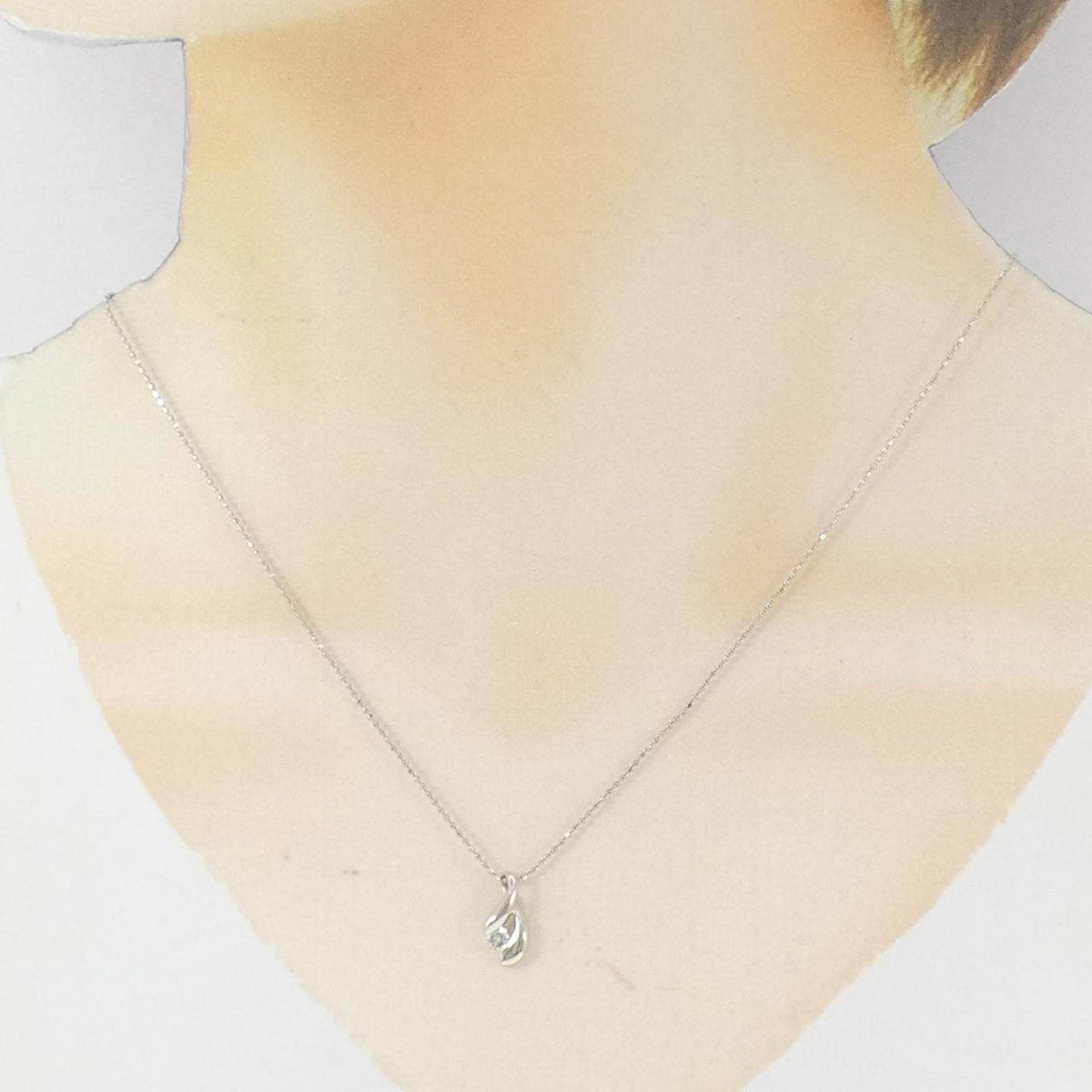Pt900/PT850 ダイヤモンド ネックレス