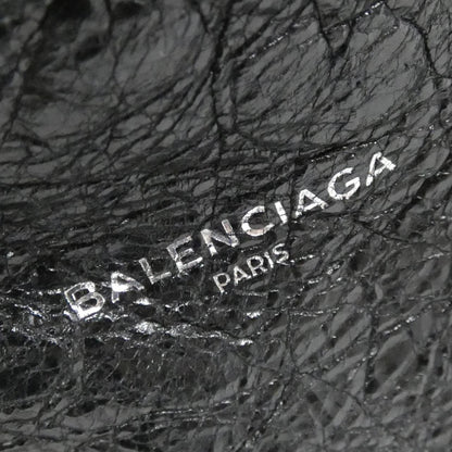 バレンシアガ ネイビー カバ レザー バッグ