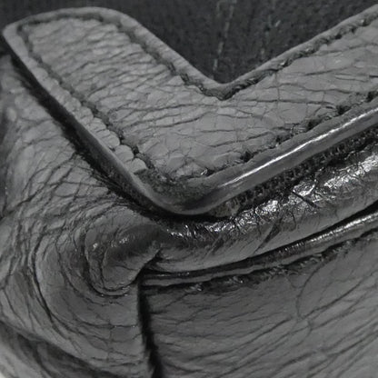 バレンシアガ ネイビー カバ レザー バッグ