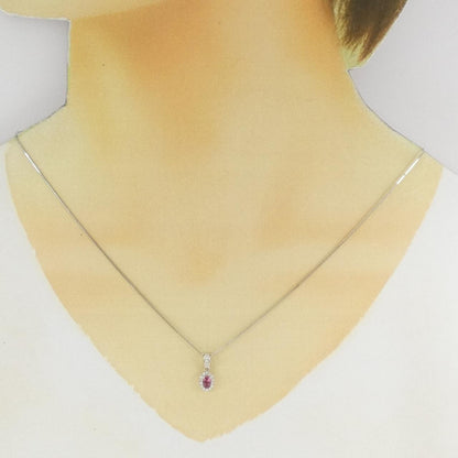 Pt950/Pt850 スピネル ダイヤモンド ネックレス