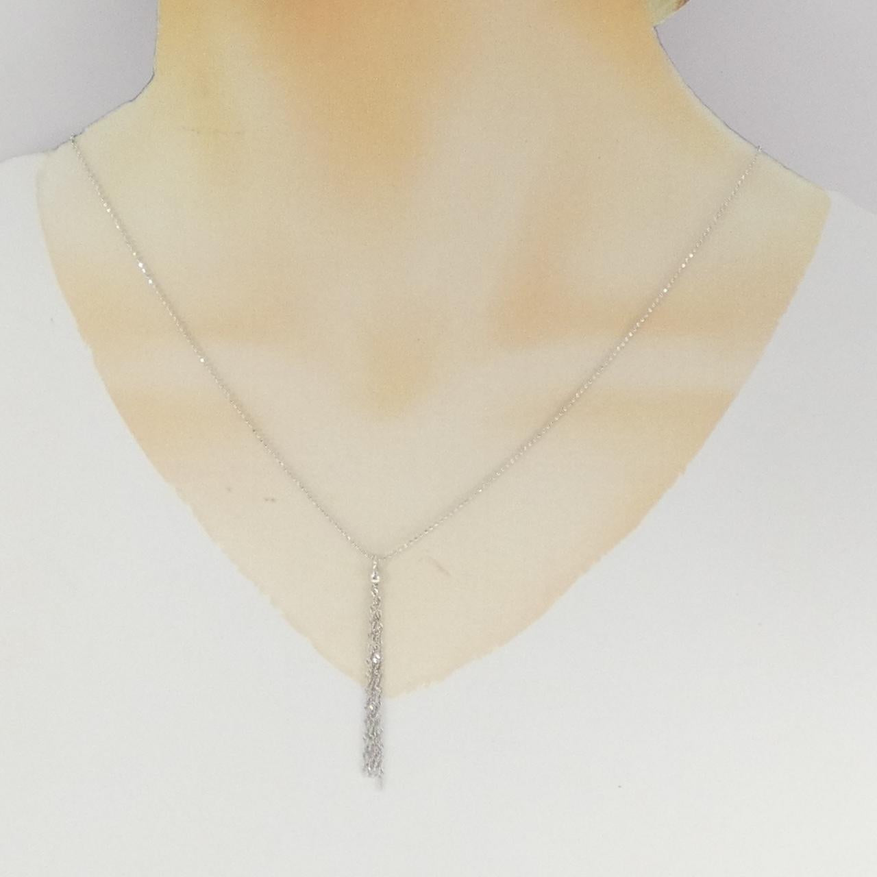 585 ホワイト ゴールド ネックレス