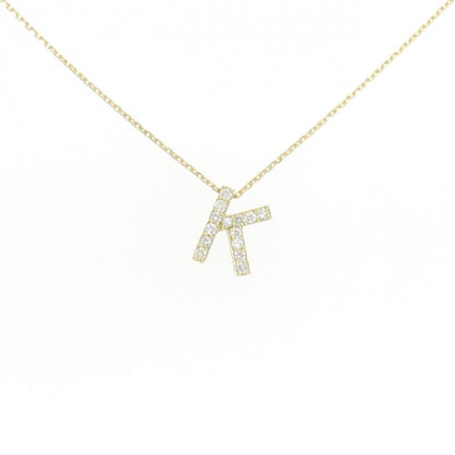Au750 ダイヤモンド イニシャル K ネックレス