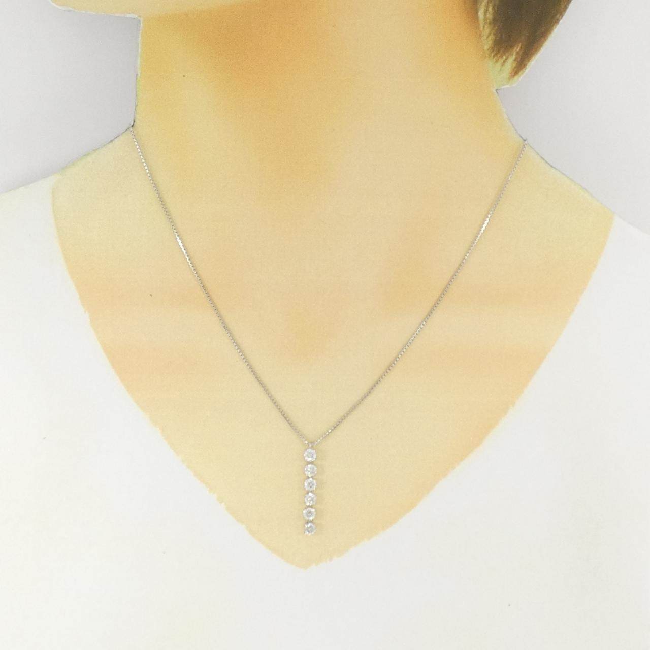 Pt900ダイヤモンドネックレス