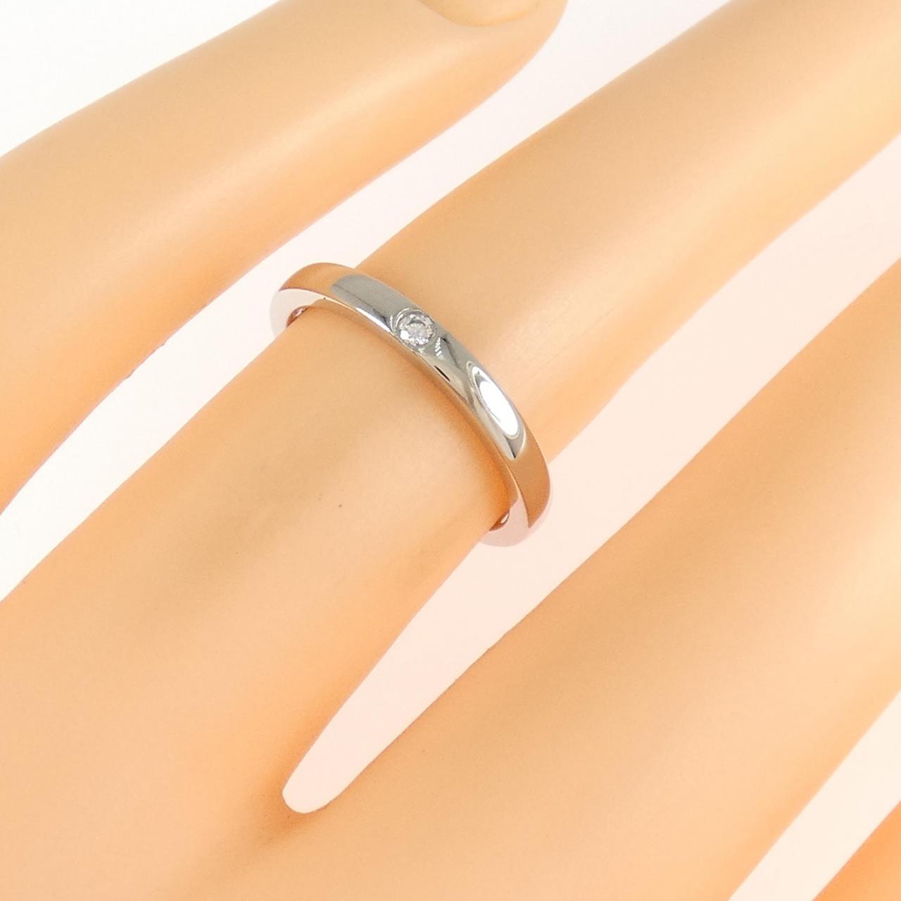 カルティエ バレリーナ プラチナ ダイヤモンド リング 6号