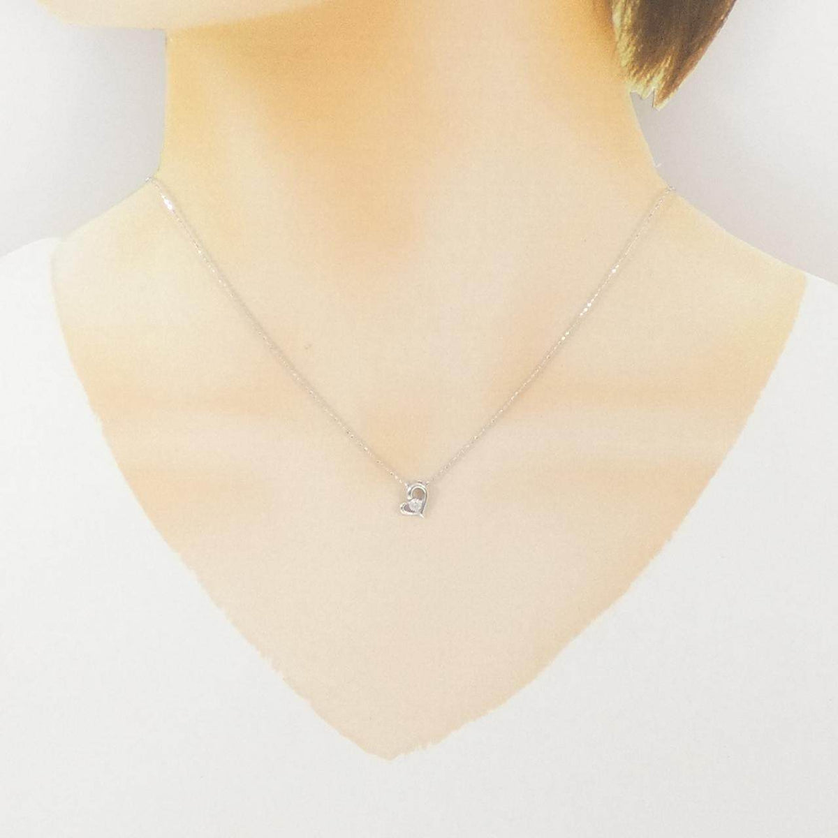 K18WG ダイヤモンド ネックレス