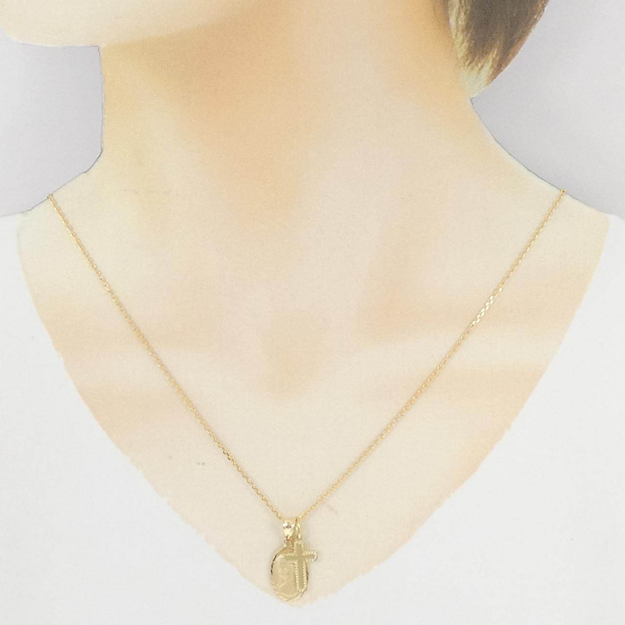 Au750 クロス2WAYネックレス