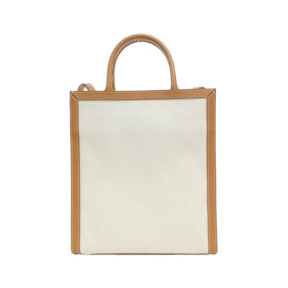 セリーヌ Small Vertical Celine Cabas コットンキャンバス カーフ トートバッグ