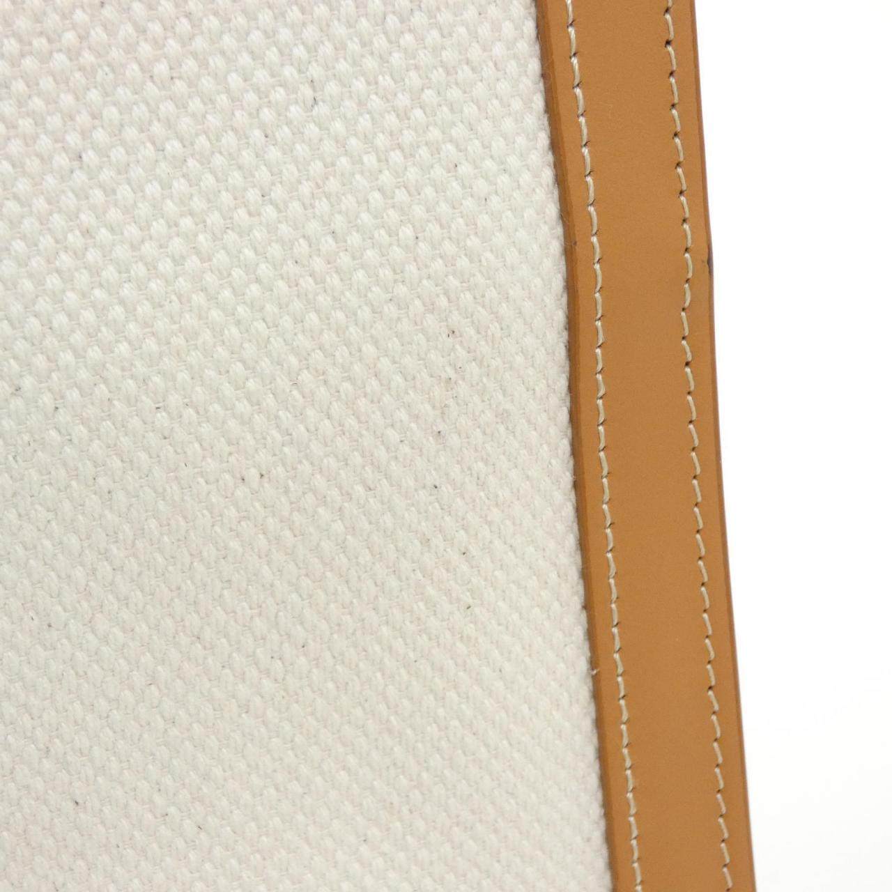 セリーヌ Small Vertical Celine Cabas コットンキャンバス カーフ トートバッグ