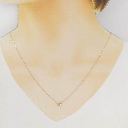 K10ピンクゴールドダイヤモンドネックレス