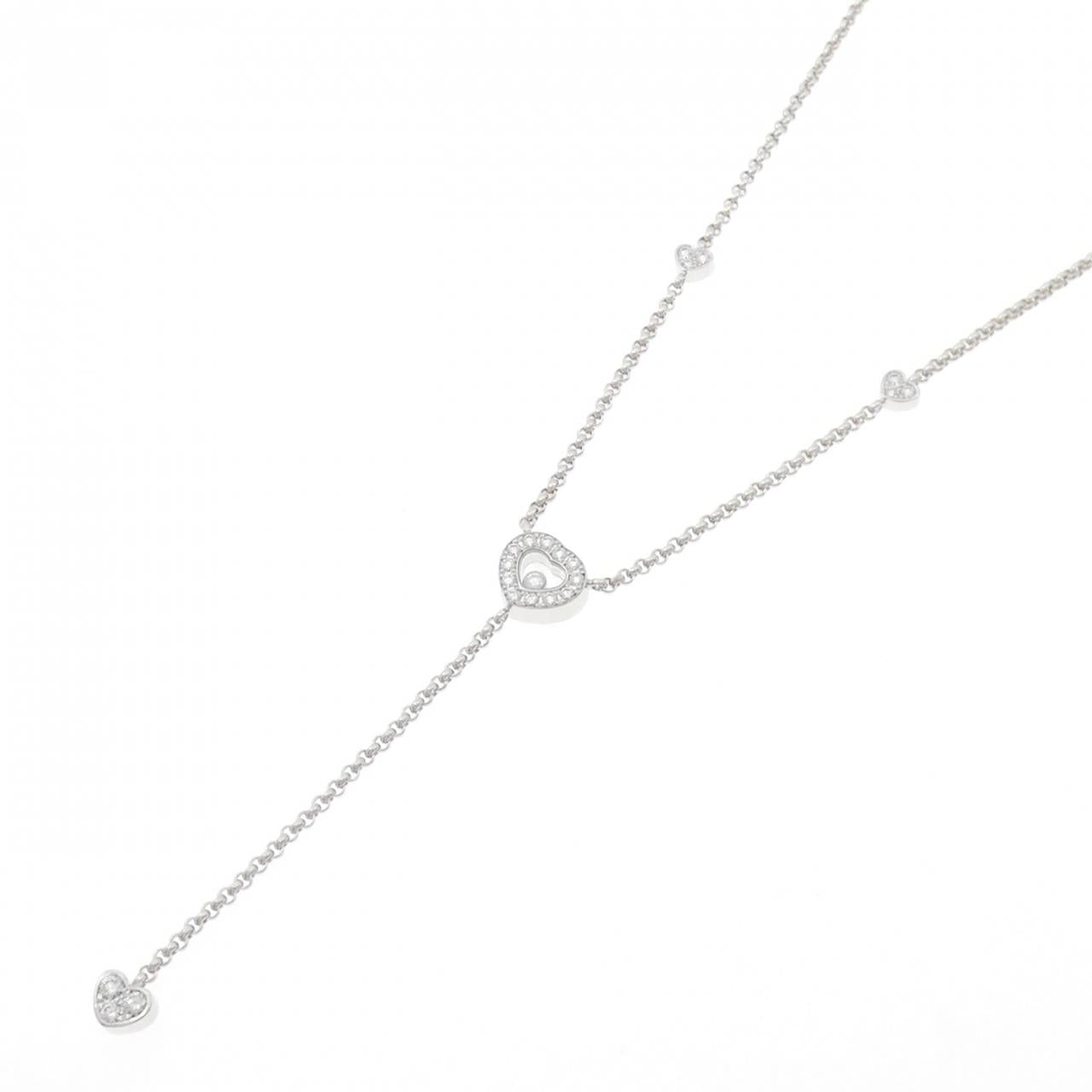 ショパール 750 ホワイト ゴールド ダイヤモンド ネックレス