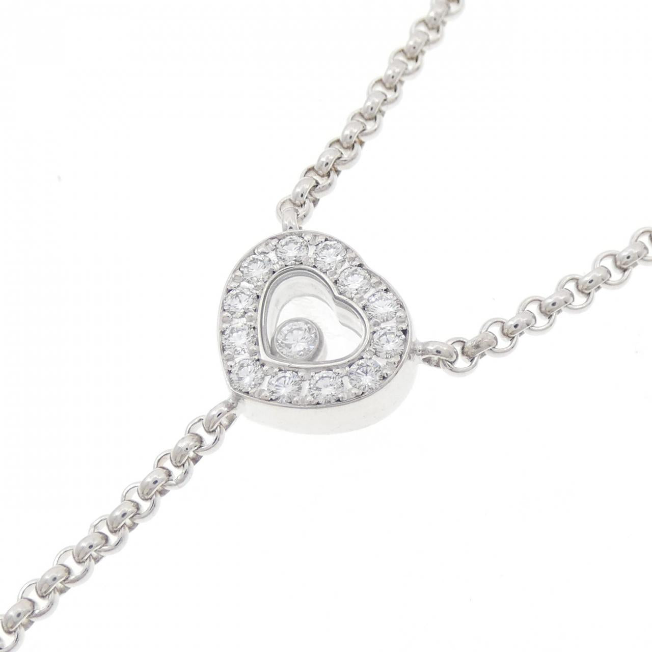 ショパール 750 ホワイト ゴールド ダイヤモンド ネックレス