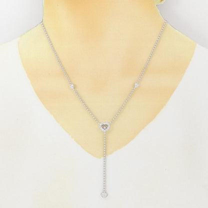 ショパール 750 ホワイト ゴールド ダイヤモンド ネックレス