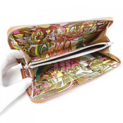エルメス FANTAISIE BOTANIQUE エプソン シルク 長財布