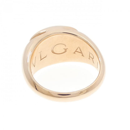 ブルガリ カボション Au750 ピンク ゴールド リング サイズ 11.5