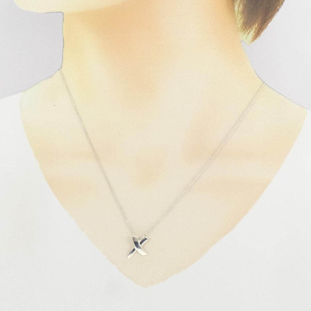 ティファニー 925シルバー キス ネックレス