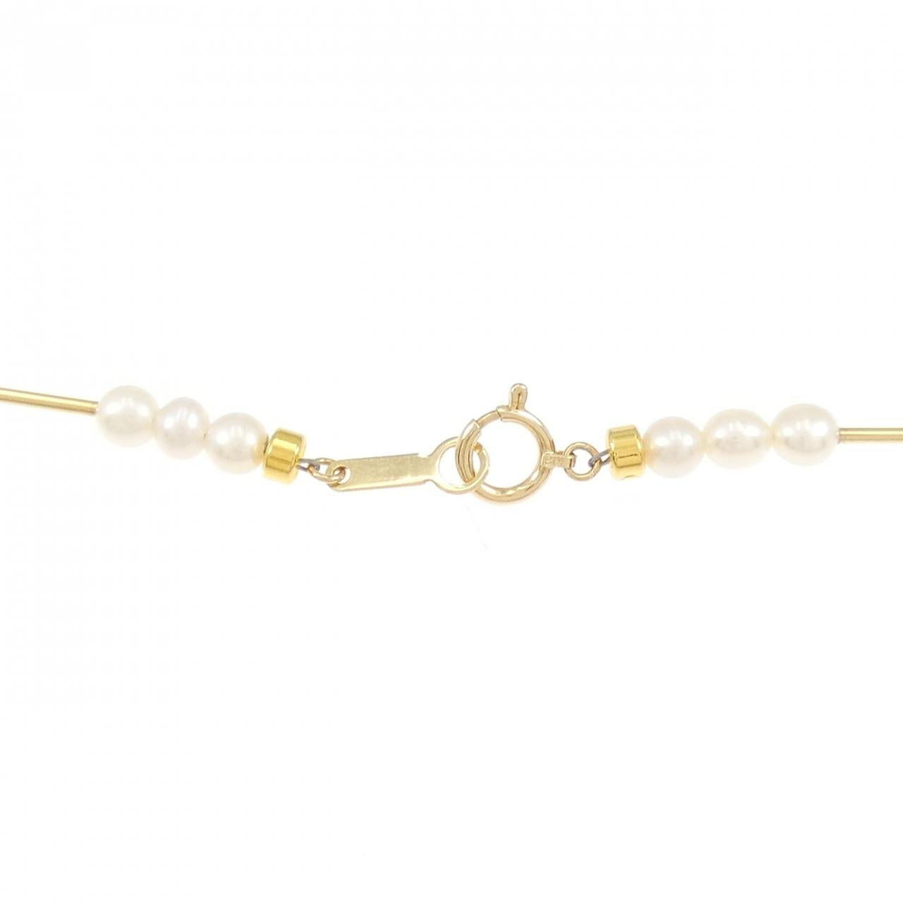 Au750 淡水 パール ネックレス