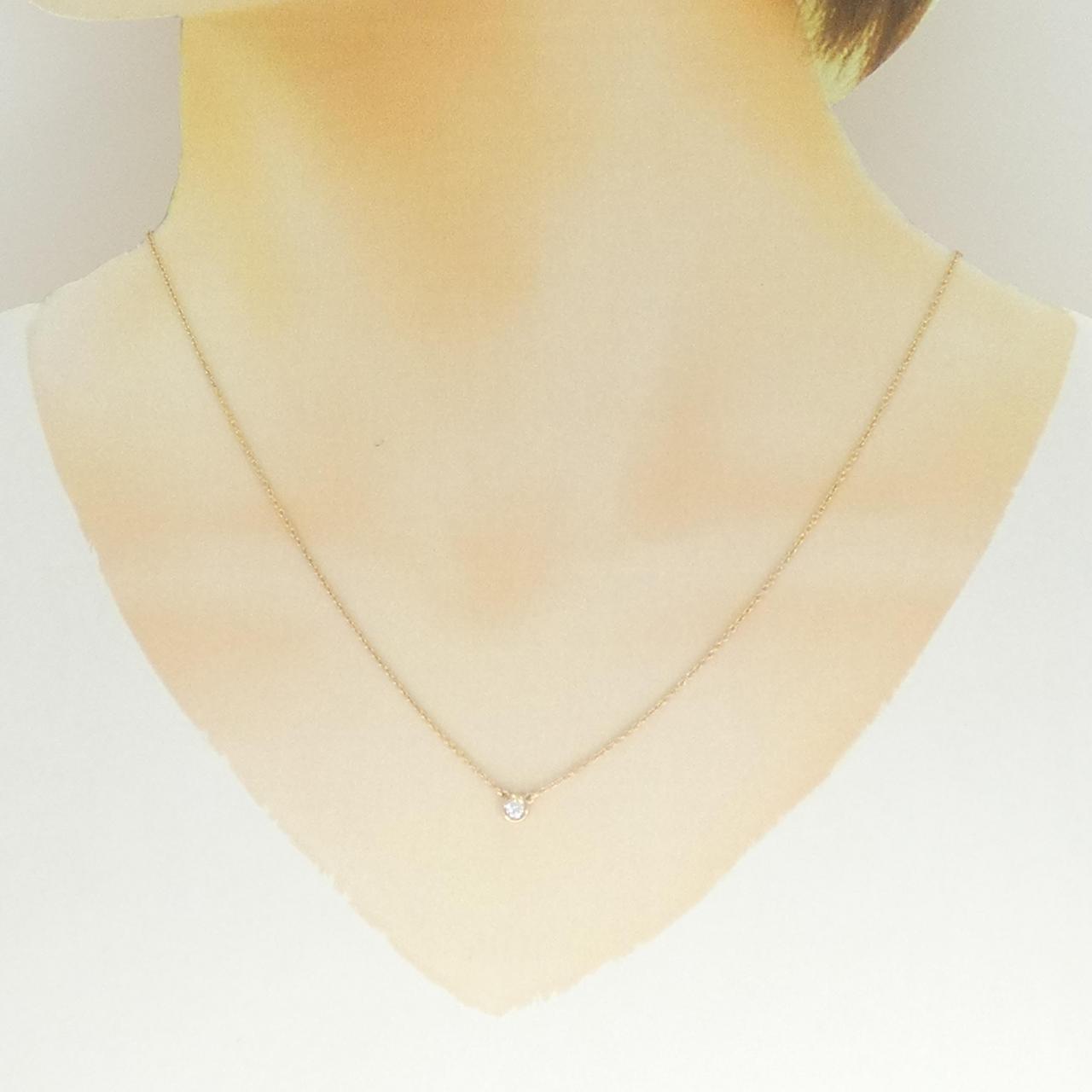 ティファニー バイザヤード 750ピンクゴールド ダイヤモンドネックレス