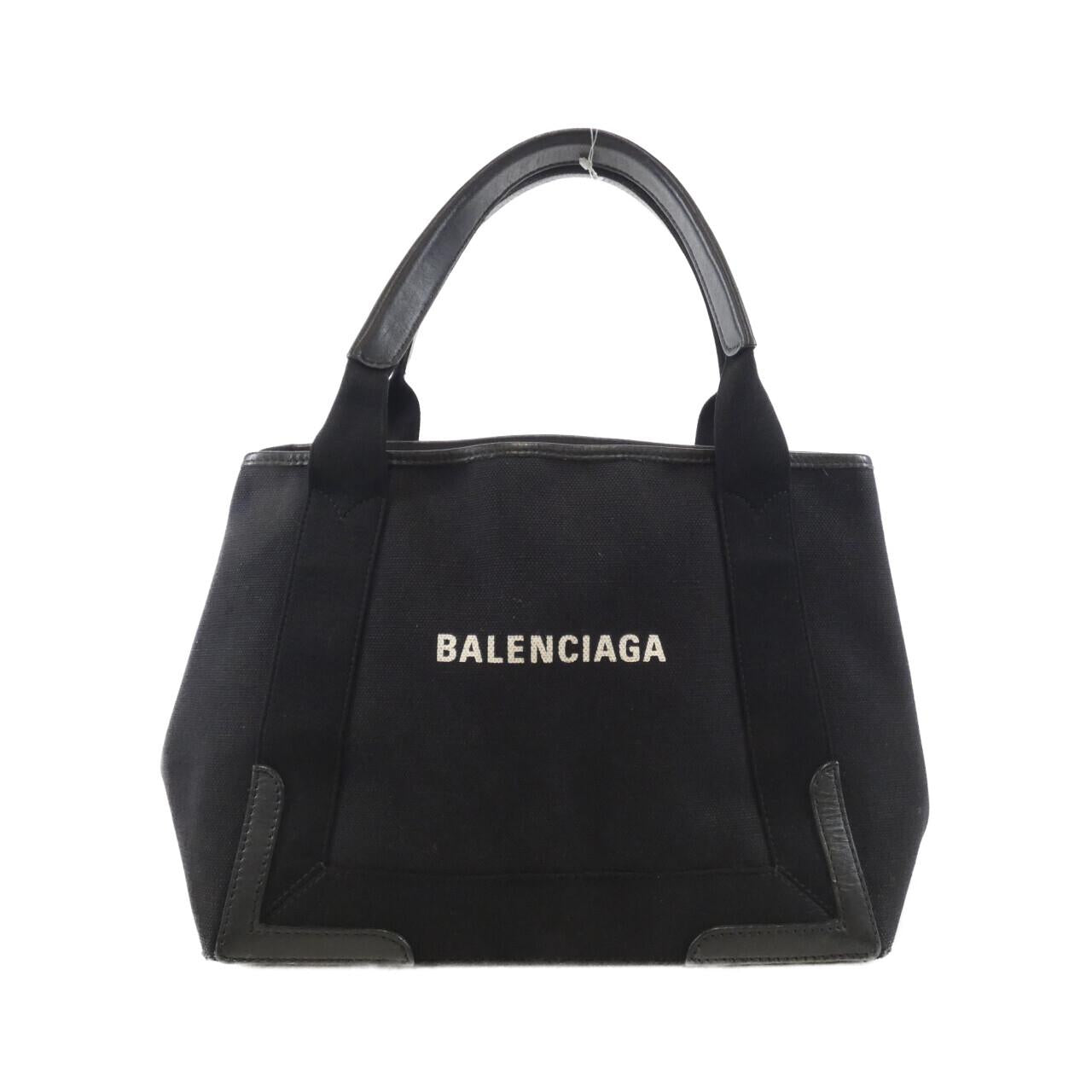 バレンシアガ ネイビーカバス トートバッグ
