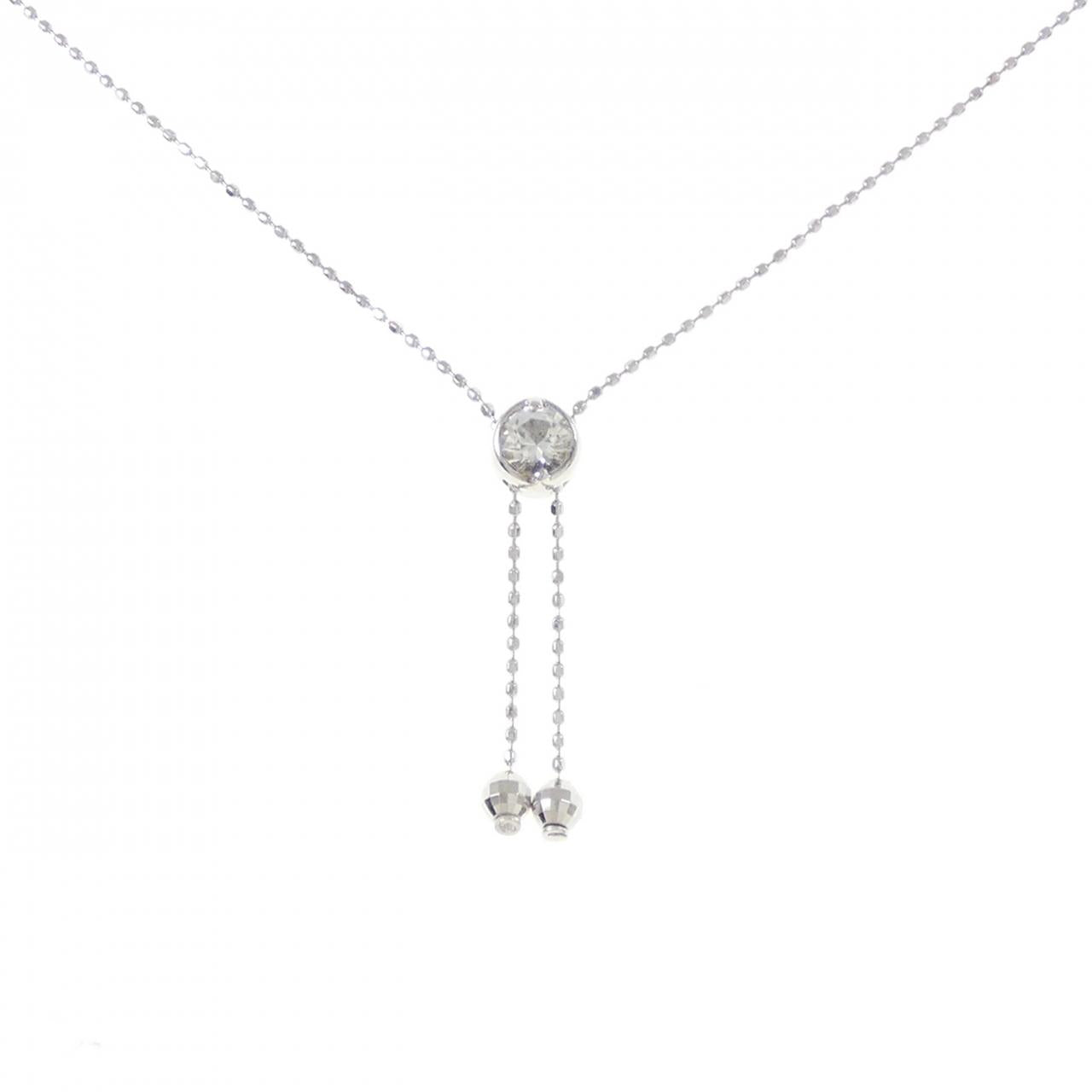 K14 ホワイト ゴールド トパーズ ネックレス