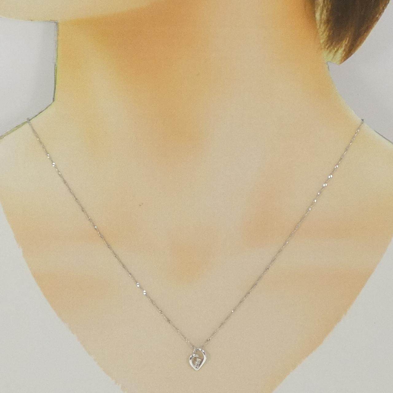 K18WG ダイヤモンド ネックレス