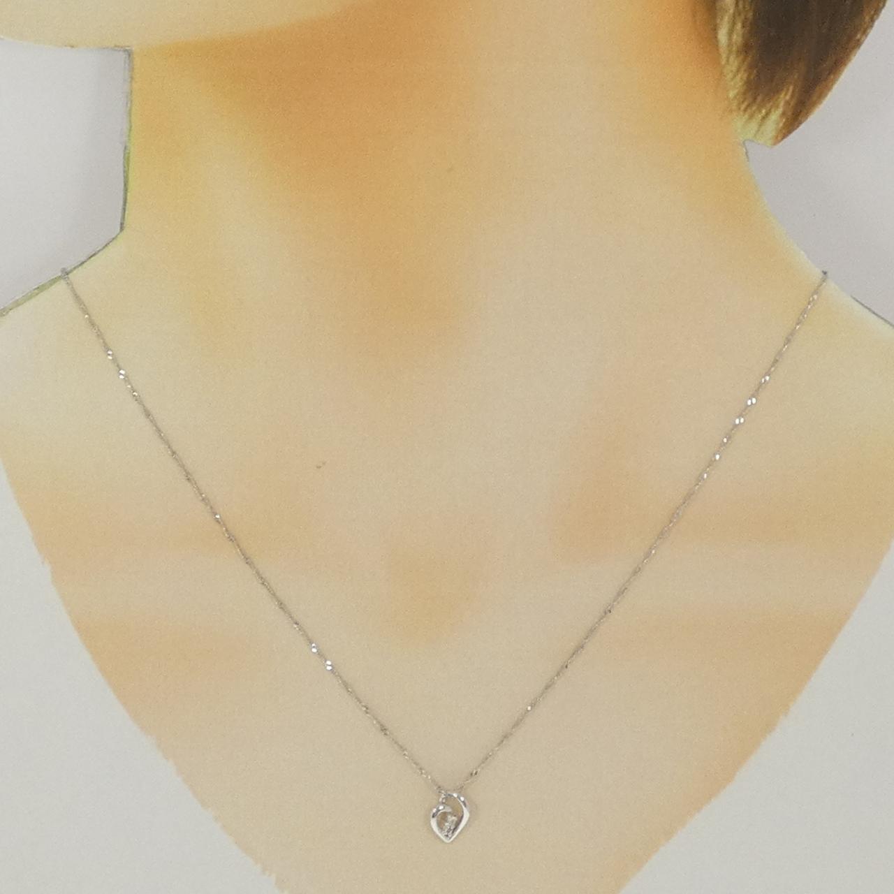 K18WG ダイヤモンド ネックレス