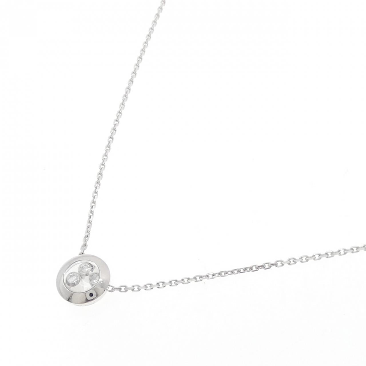 ショパール 750 ホワイト ゴールド ダイヤモンド ネックレス