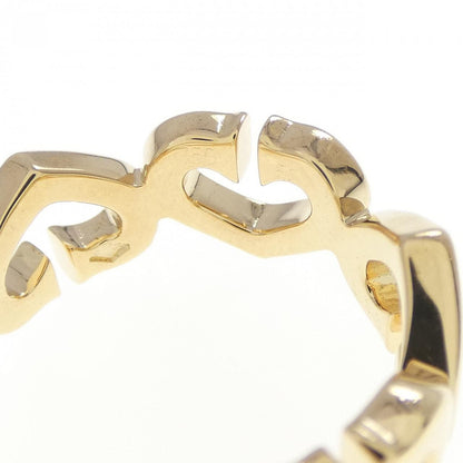 カルティエ C ハート Au750 ダイヤモンド リング サイズ 10