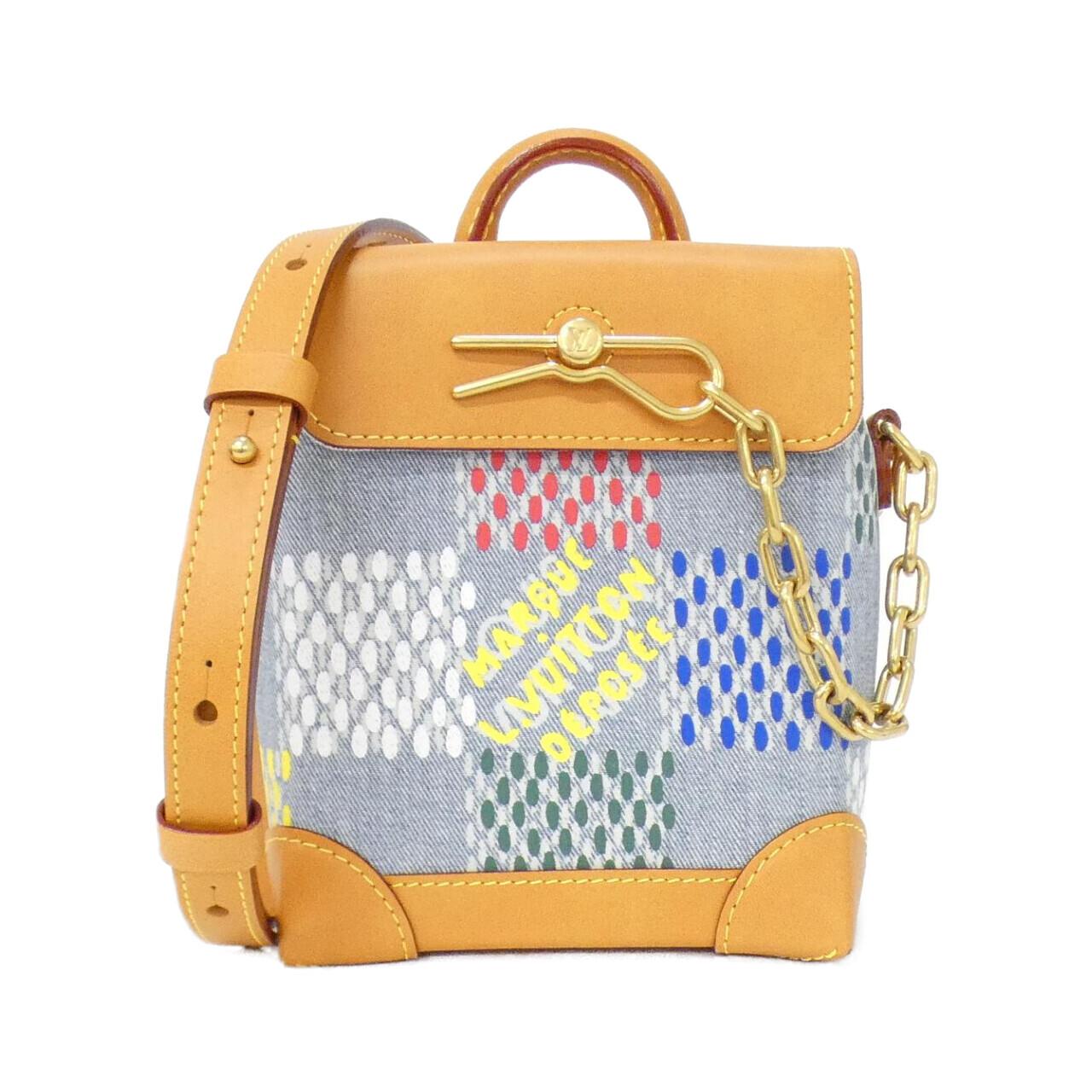 ルイヴィトン LV バースト ダミエ デニム ショルダー バッグ