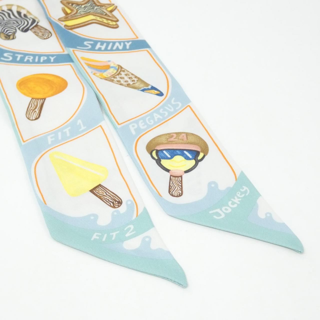 エルメス FUNNY ICE CREAM シルクスカーフ