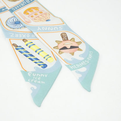 エルメス FUNNY ICE CREAM シルクスカーフ