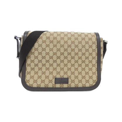グッチ GGキャンバス レザー ショルダーバッグ