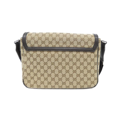 グッチ GGキャンバス レザー ショルダーバッグ