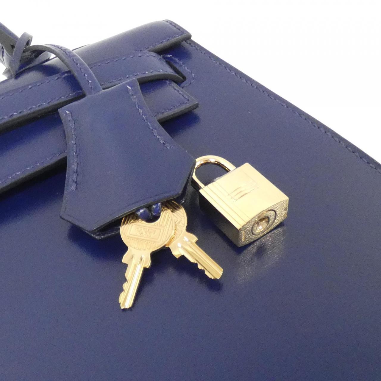 エルメス ケリーミダス25 ボックスカーフ Au750