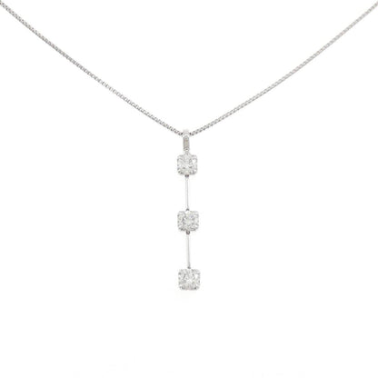 PT850 プラチナ 0.30CT ダイヤモンド ネックレス