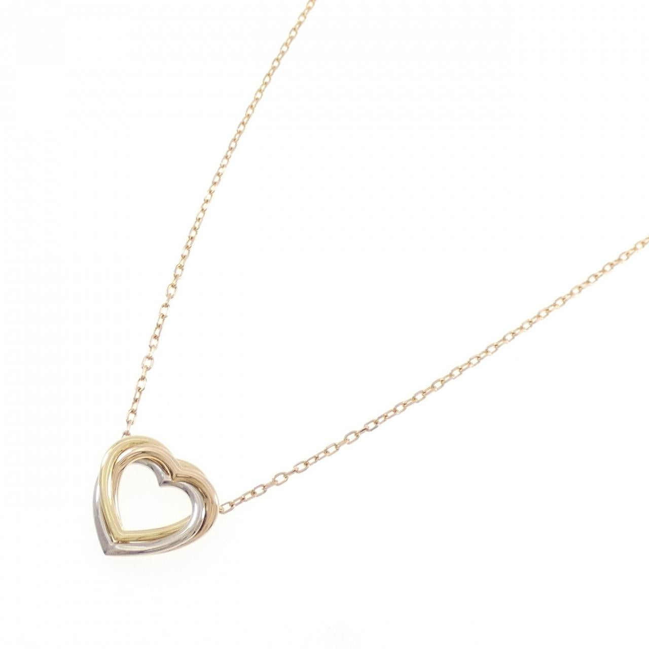 カルティエ トリニティ ハート Au750 ネックレス