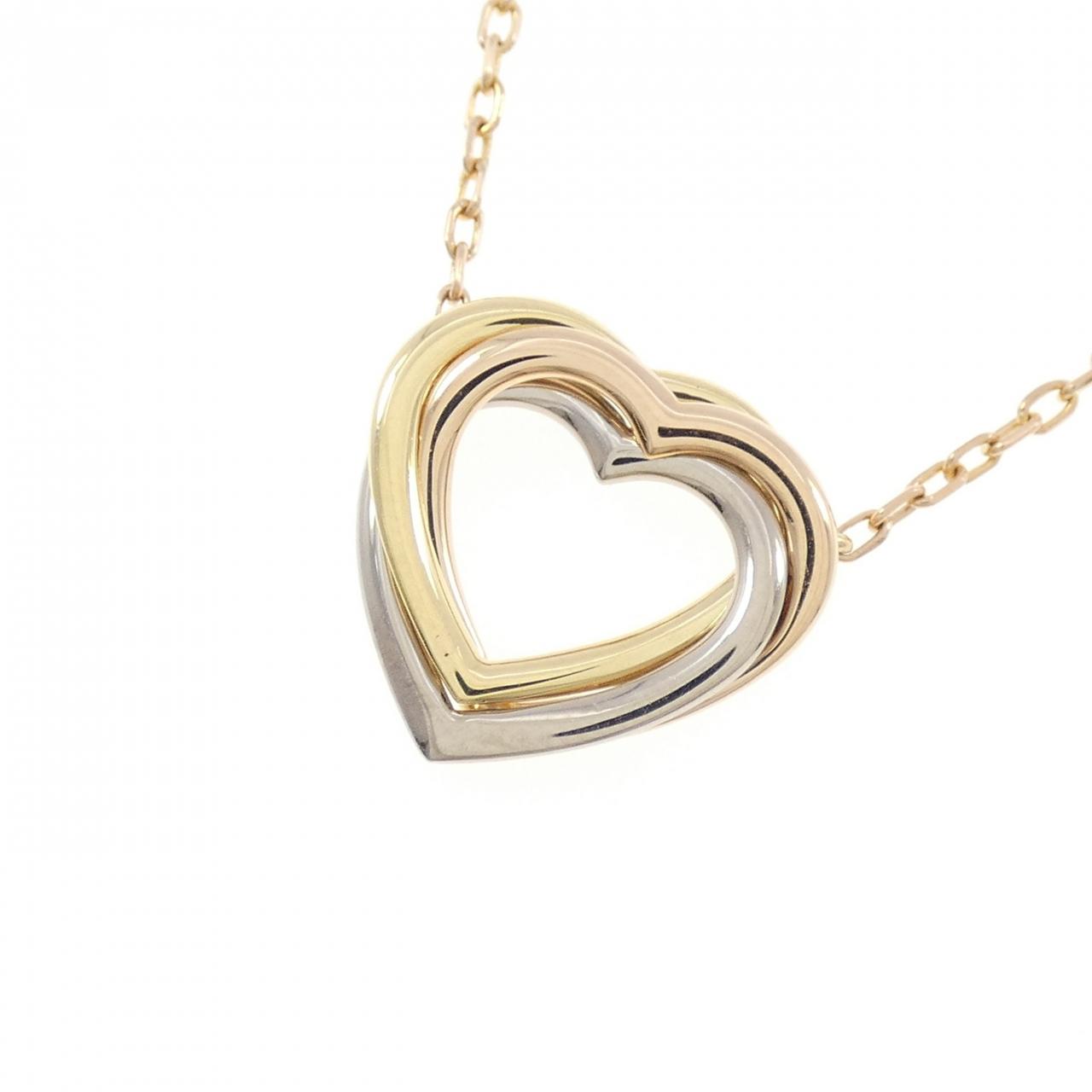 カルティエ トリニティ ハート Au750 ネックレス