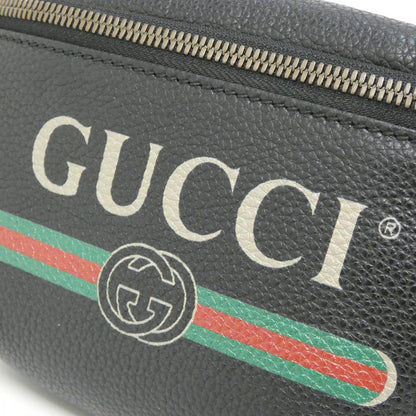 グッチ GUCCI PRINT レザーウエストバッグ