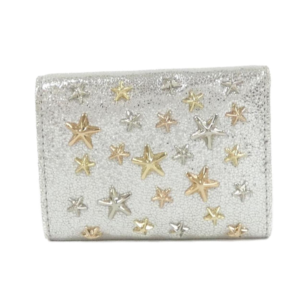 ジミー チュウ NEMOOGGM グリッター レザー ウォレット