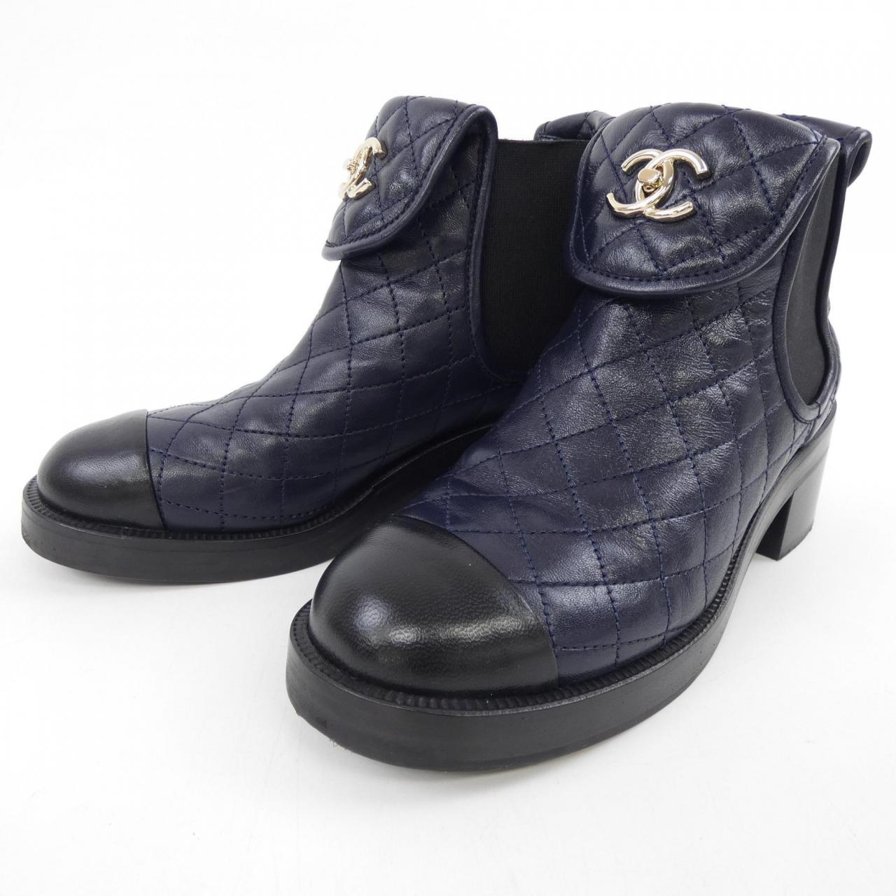 シャネル ANKLE BOOTS ラムスキン ブーツ