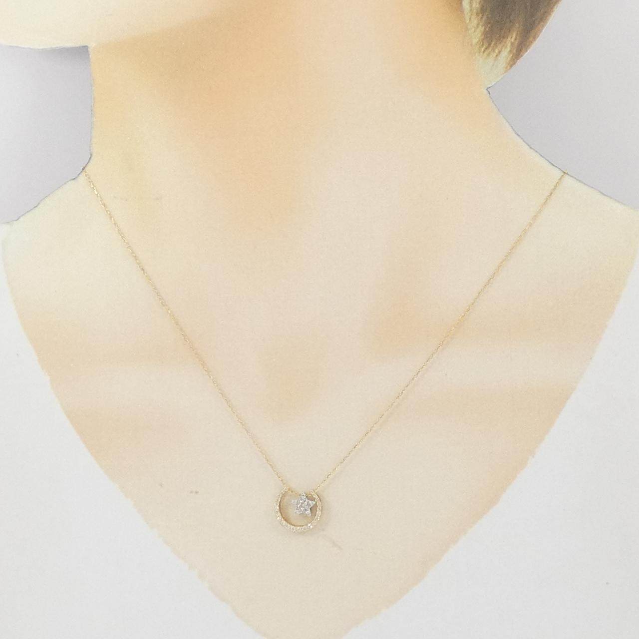 Au750 2WAYスター ダイヤモンドネックレス