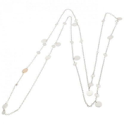 エルメス エクスリブリス 925シルバー 750ピンクゴールド ネックレス 136cm