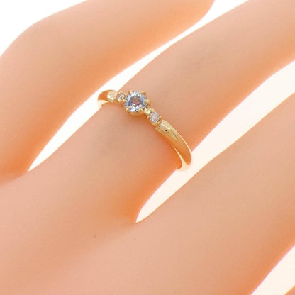 ヨンドシー Au750アクアマリンダイヤモンドリング