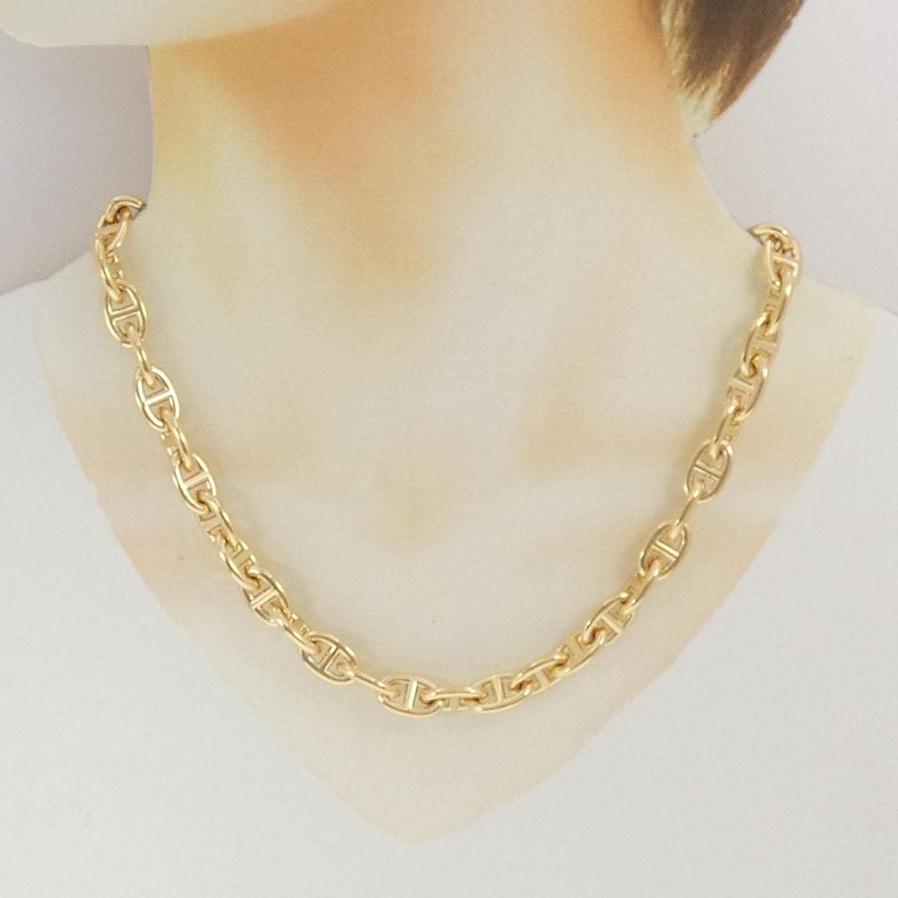 エルメス シェーヌダンクルPM 750イエローゴールド ネックレス