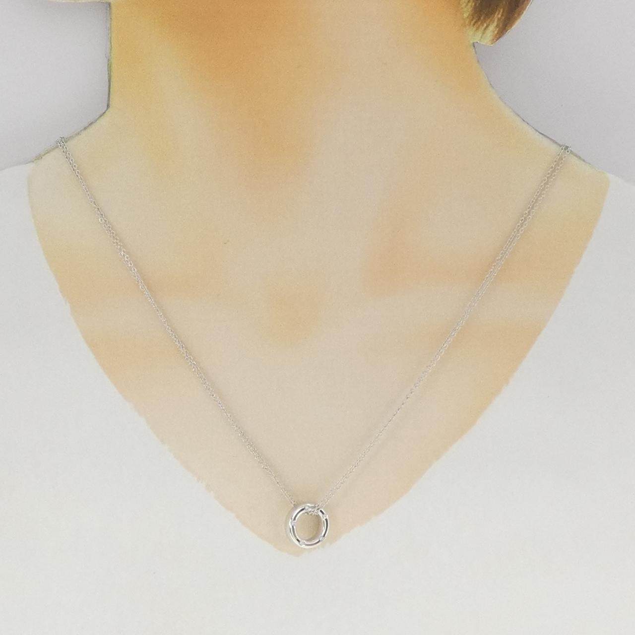 ダミアーニ Dサイド 750ホワイトゴールド ダイヤモンドネックレス