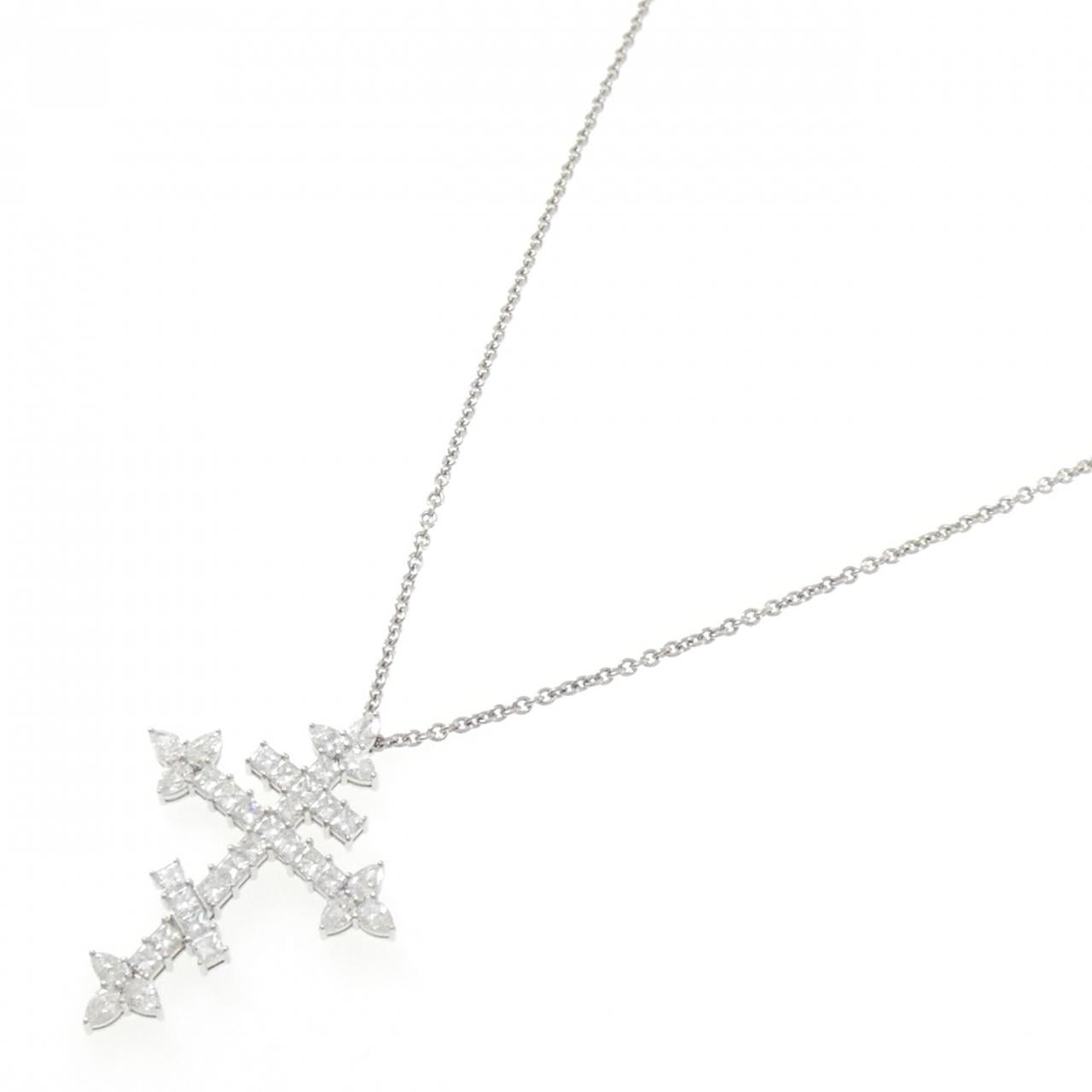 ハリーウィンストン Russian Cross プラチナ ダイヤモンドネックレス