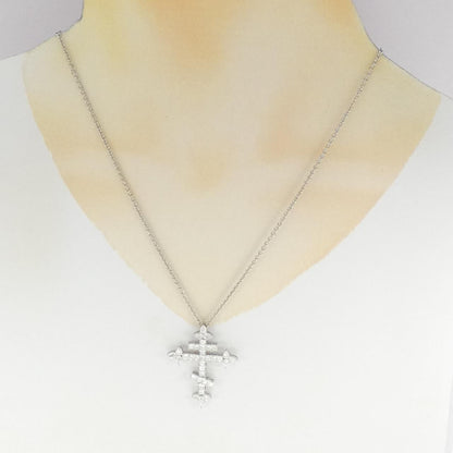 ハリーウィンストン Russian Cross プラチナ ダイヤモンドネックレス